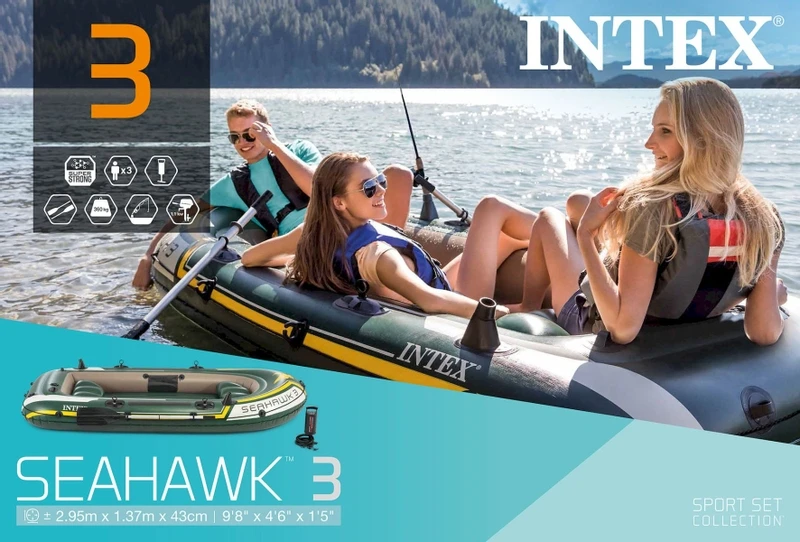 Intex Seahawk 3 Opblaasboot Set 11 Intex Seahawk 3 Opblaasboot Set - Afbeelding 11