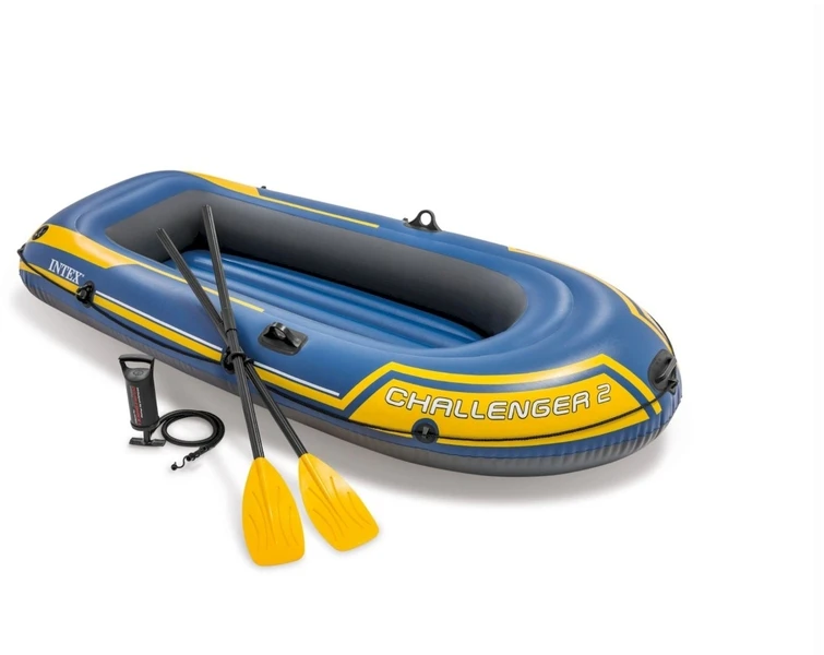 Intex Challenger 2 Opblaasboot Set 1 Intex Challenger 2 Opblaasboot Set