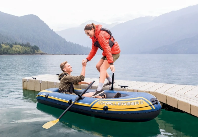 Intex Challenger 2 Opblaasboot Set 4 Intex Challenger 2 Opblaasboot Set - Afbeelding 4