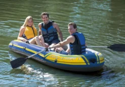 Intex Challenger 3 Opblaasboot Set -Sportuitrusting 1320 1900 68370np 2