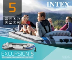 Intex Excursion 5 Opblaasboot Set -Sportuitrusting 1623 1900 68325np pkg 2022 300
