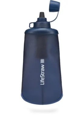 Lifestraw Peak Opvouwbare Waterfilter Fles - 650 Ml - Blauw -Sportuitrusting 1900 1900 00104066 03