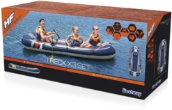 Bestway Hydro Force Treck X3 Opblaasboot Set -Sportuitrusting 1900 1900 bw61110 21 88in rx 4000 raft set 8