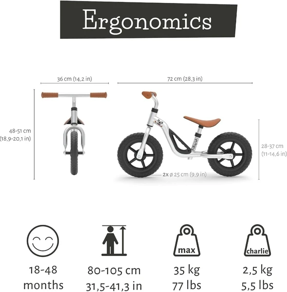 Chillafish Charlie Loopfiets - Zilver 4 Chillafish Charlie Loopfiets - Zilver - Afbeelding 4