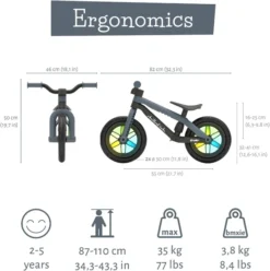 Chillafish BMXie GLOW Loopfiets - Zwart 12 Chillafish BMXie GLOW Loopfiets - Zwart -Sportuitrusting 1900 1900 hes cpmx04 ant