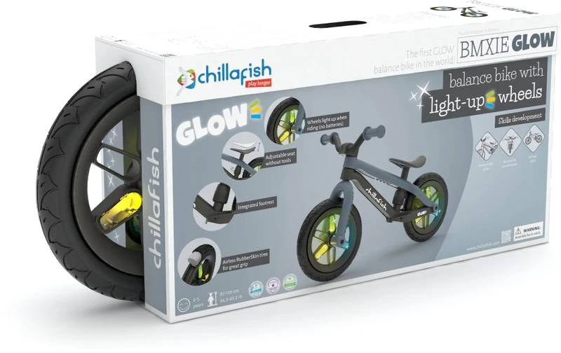 Chillafish BMXie GLOW Loopfiets - Zwart 9 Chillafish BMXie GLOW Loopfiets - Zwart - Afbeelding 9