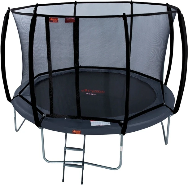 Avyna Pro-Line Trampoline Met Net En Ladder - Ø365 Cm - Grijs 2 Avyna Pro-Line Trampoline Met Net En Ladder - Ø365 Cm - Grijs - Afbeelding 2