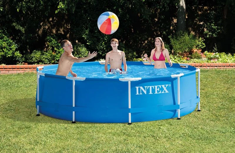 Intex Metal Frame Pool - 305 X 76 Cm - Met Filterpomp 2 Intex Metal Frame Pool - 305 X 76 Cm - Met Filterpomp - Afbeelding 2