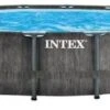 Intex Prism Frame Pool Greywood - 549 X 122 Cm – Met Filterpomp En Accessoires