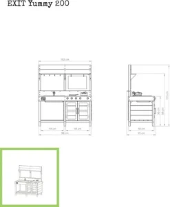 EXIT TOYS EXIT Yummy 200 Houten Speelkeuken Buiten -Sportuitrusting 51.10.20.00 3