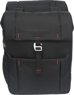 New Looxs Vigo Dubbele Fietstas - 37 Liter - Zwart