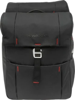 New Looxs Vigo MIK Dubbele Fietstas - 37 Liter - Zwart