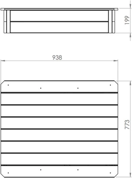 EXIT TOYS EXIT Aksent Houten Zandbak 5 EXIT TOYS EXIT Aksent Houten Zandbak - Afbeelding 5