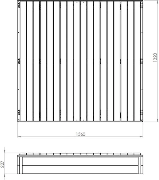 EXIT TOYS EXIT Aksent Zandbak XL 6 EXIT TOYS EXIT Aksent Zandbak XL - Afbeelding 6