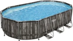 Bestway Power Steel Oval Zwembad - 610 X 366 X 122 Cm - Met Filterpomp En Accessoires -Sportuitrusting 668 1200 5611s 5611r 0055 pr web