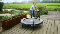 EXIT TOYS Exit Tiggy Junior Trampoline Met Beugel - Ø 140 Cm - Zwart -Sportuitrusting 675 1200 exit 10 00 75 00 int 8