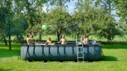 EXIT TOYS EXIT Wood Zwembad - 540 X 250 X 122 Cm - Met Zandfilterpomp En Trap -Sportuitrusting 675 1200 exit 30 27 53 10 int 8