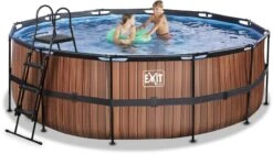 EXIT TOYS EXIT Wood Zwembad - 427 X 122 Cm - Met Zandfilterpomp En Trap -Sportuitrusting 680 1200 exit 30 27 14 10 int 4