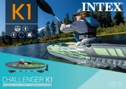 Intex Challenger K1 Opblaasbare Kajak - 1 Persoon -Sportuitrusting 68305np pkg 2022 300