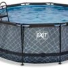 EXIT TOYS EXIT Stone Zwembad - 360 X 122 Cm - Met Zandfilterpomp En Trap