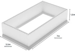 Polystyreen Zwembad Blokkenset - 7,00 X 3,50 X 1,50 M 7 Polystyreen Zwembad Blokkenset - 7,00 X 3,50 X 1,50 M -Sportuitrusting 700x350 zij size