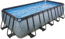 EXIT TOYS EXIT Stone Zwembad - 540 X 250 X 122 Cm - Met Zandfilterpomp En Trap -Sportuitrusting 724 1200 exit 30 27 53 00 int 2