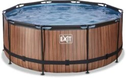 EXIT TOYS EXIT Wood Zwembad - 360 X 122 Cm - Met Zandfilterpomp En Trap -Sportuitrusting 744 1200 exit 30 27 12 10 int 2