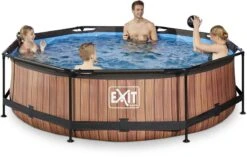 EXIT TOYS EXIT Wood Zwembad - 300 X 76 Cm - Met Filterpomp -Sportuitrusting 765 1200 exit 30 12 10 10 int 3