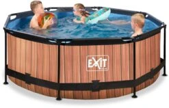 EXIT TOYS EXIT Wood Zwembad - 244 X 76 Cm - Met Filterpomp -Sportuitrusting 766 1200 exit 30 12 08 10 int 4