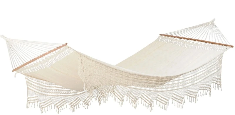 Amazonas Palacio 2 Persoons Hangmat - Beige 1 Amazonas Palacio 2 Persoons Hangmat - Beige