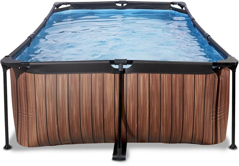 EXIT TOYS EXIT Wood Zwembad - 220 X 150 X 65 Cm - Met Filterpomp 2 EXIT TOYS EXIT Wood Zwembad - 220 X 150 X 65 Cm - Met Filterpomp - Afbeelding 2
