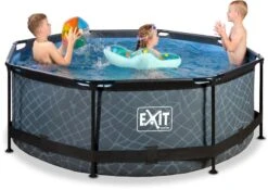 EXIT TOYS EXIT Stone Zwembad - 244 X 76 Cm - Met Filterpomp -Sportuitrusting 851 1200 exit 30 12 08 00 int 3