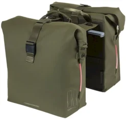 Basil SoHo MIK Dubbele Fietstas - 41 Liter - Donkergroen -Sportuitrusting 860 1200 basil dubbele fietstas soho nordlicht mik 41l mosg 1 1