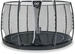 EXIT TOYS Exit Dynamic Flatground Trampoline Met Net - Ø 366 Cm - Zwart