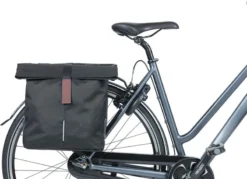 Basil City Shopper Dubbele Fietstas - 28/32 Liter - Zwart -Sportuitrusting 870 1200 18071 basil city double bicycle bag black 6