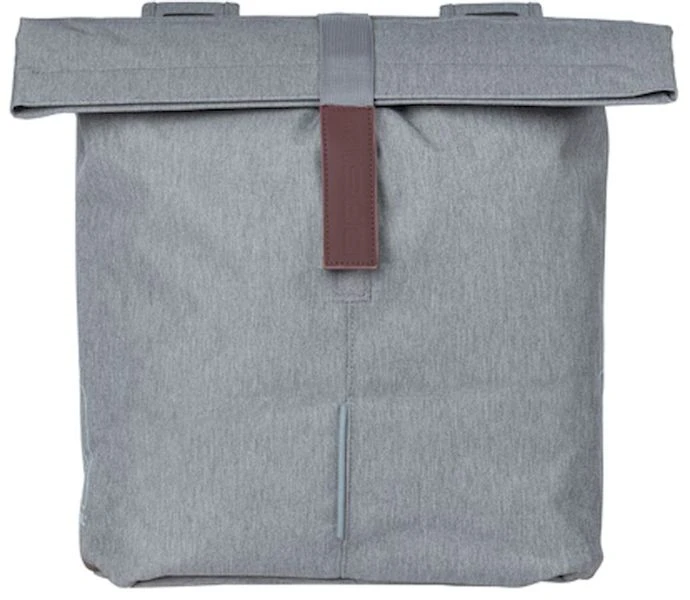 Basil City Shopper Dubbele Fietstas - 28/32 Liter - Grijs - Afbeelding 2