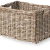 Basil Dorset Rieten Fietsmand - Large - Grijs