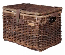 Basil Denton Rieten Fietsmand - Large - Bruin
