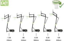 EXIT TOYS EXIT Galaxy Verplaatsbaar Basketbalpaal Met Dunkring -Sportuitrusting 900 1350 exit 46 05 11 00 int 11