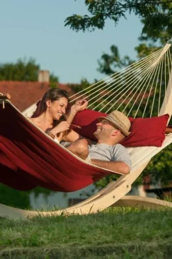 La Siesta Alabama Kingsize 2 Persoons Hangmat - Red Pepper -Sportuitrusting 900 598 nqr14 21 alabama red pepper quilted kingsize spreader bar hammock image 05