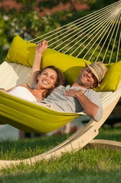 La Siesta Alabama Kingsize 2 Persoons Hangmat - Avocado -Sportuitrusting 900 598 nqr14 41 alabama avocado quilted kingsize spreader bar hammock image 05