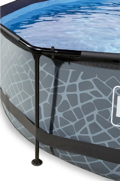 EXIT TOYS EXIT Stone Zwembad - 300 X 76 Cm - Met Filterpomp 2 EXIT TOYS EXIT Stone Zwembad - 300 X 76 Cm - Met Filterpomp - Afbeelding 2