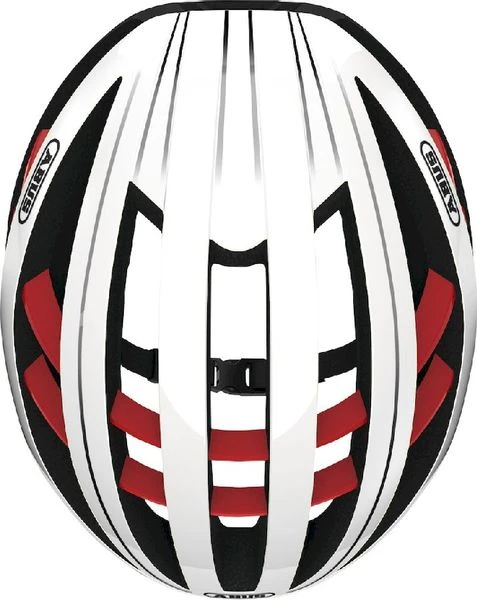 Abus Aventor Racefietshelm - Wit/Rood 6 Abus Aventor Racefietshelm - Wit/Rood - Afbeelding 6