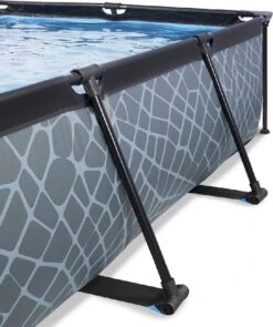 EXIT TOYS EXIT Stone Zwembad - 300 X 200 X 65 Cm - Met Filterpomp -Sportuitrusting 900 753 exit 30 00 32 00 int 3