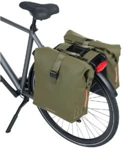 Basil SoHo Dubbele Fietstas - 41 Liter - Donkergroen -Sportuitrusting 900 886 basil dubbele fietstas soho nordlicht 41l mosgroen 3