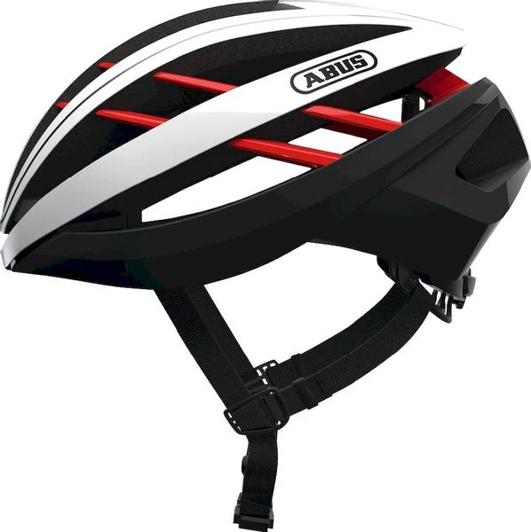 Abus Aventor Racefietshelm - Wit/Rood 1 Abus Aventor Racefietshelm - Wit/Rood