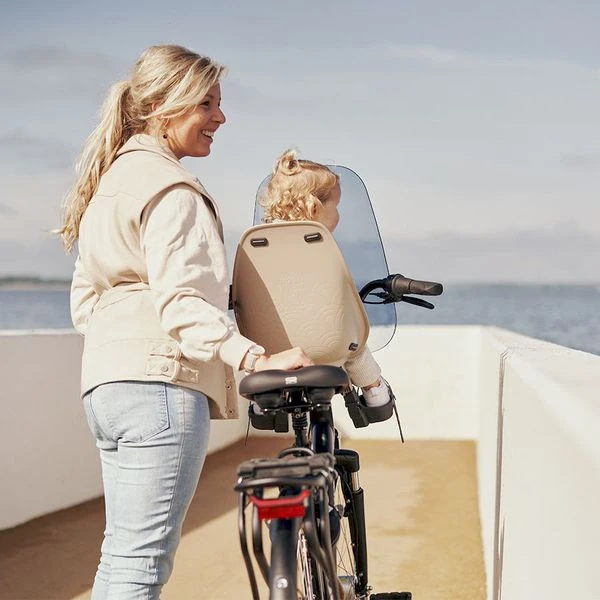 Urban Iki Fietsstoeltje Voor- Beige/zwart 4 Urban Iki Fietsstoeltje Voor- Beige/zwart - Afbeelding 4