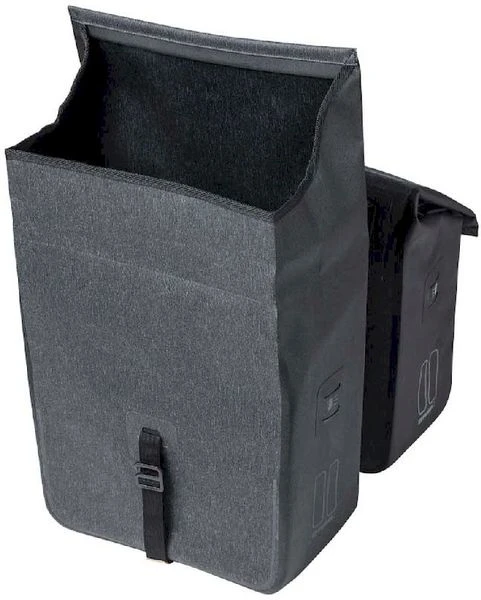Basil Urban Dry Dubbele Fietstas - 50 Liter - Grijs 3 Basil Urban Dry Dubbele Fietstas - 50 Liter - Grijs - Afbeelding 3