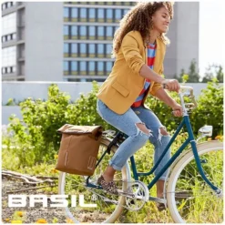 Basil City Shopper Enkele Fietstas - 14-16 Liter - Camel Bruin -Sportuitrusting 900 900 basil city series 5 600x600