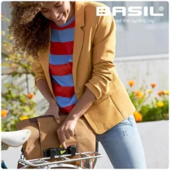 Basil City Shopper Enkele Fietstas - 14-16 Liter - Camel Bruin -Sportuitrusting 900 900 basil city series 9 600x600